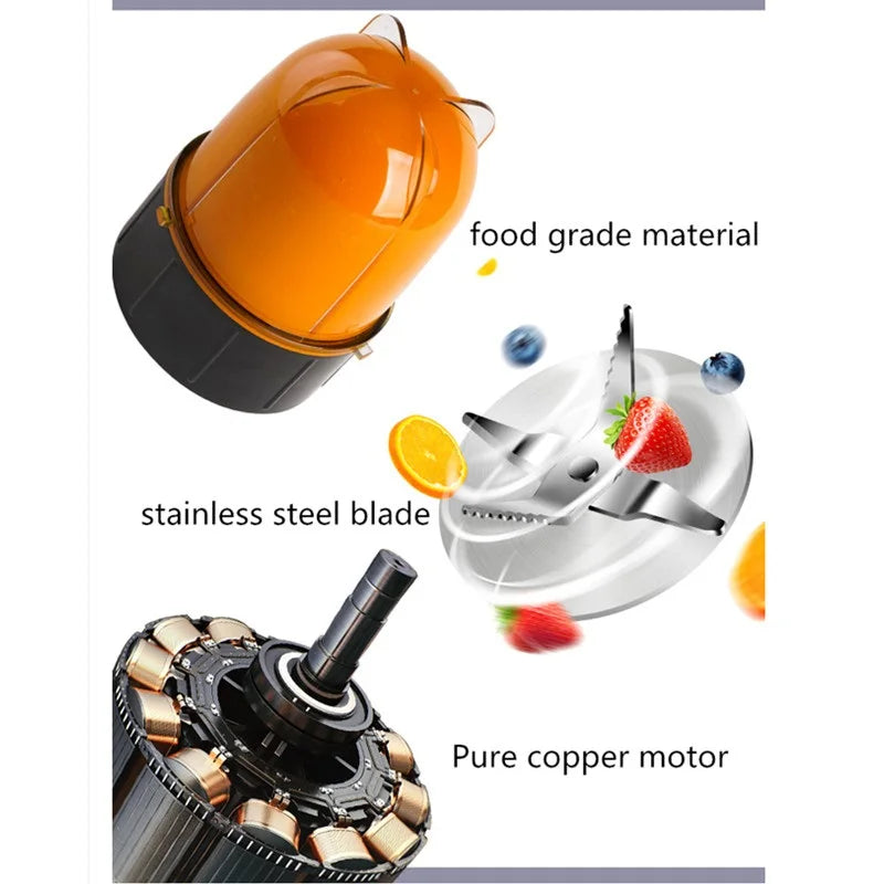 220V Electric Juicer Mini Household Automatic Blender Juicer Machine High Quality Mini Juicer EU/AU/UK Plug