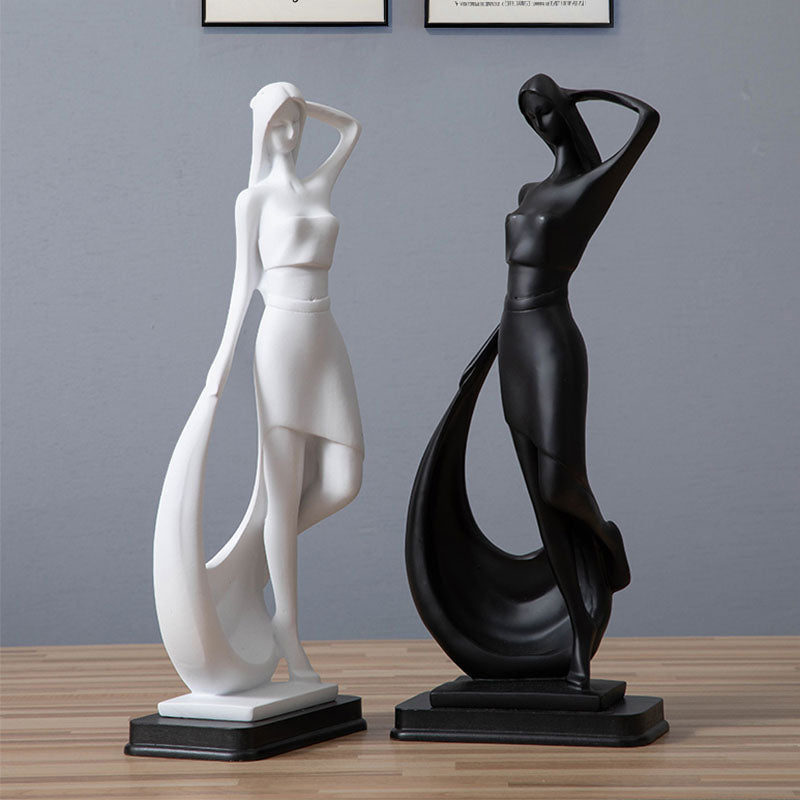 Nordic Minimalist Abstract Modern Sculpture Figure Statue Resin Crafts Home Decoration