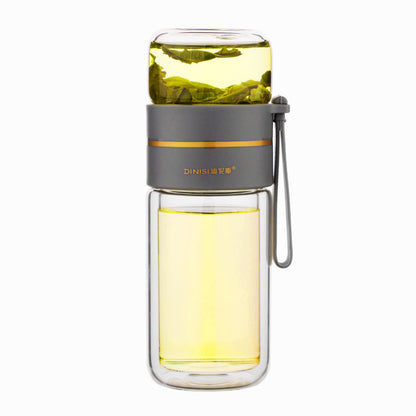 Glass Water Bottle With Tea Infuser Filter