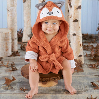 Children's Hooded Absorbent Animal-shaped Bathrobe