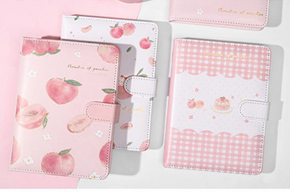 Yue Mu Peach Says A5 Handbook Paper Tape Stationery Gift Set Cute Girl Lover