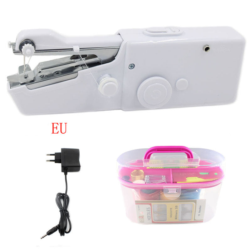 Handheld Portable Electric Sewing Machine Set Mini Household Handy Stitch Handheld Electric Sewing Machine