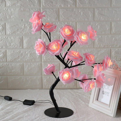 LED Tree Lamp Rose Small Tree Lamp Modeling Lamp Table Lamp