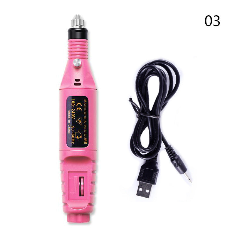 Electric Nail Drill Machine Manicure Machine Set USB Charging Mill Cutter For Manicure Nail File Pedicure Tool Nail Drill Set