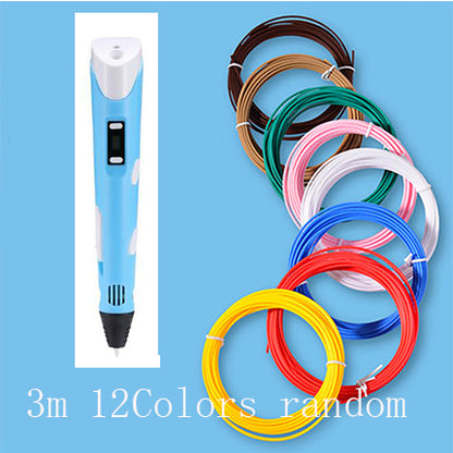 3D print pen 3D pen, graffiti 3D stereoscopic paintbrush children puzzle painting toys