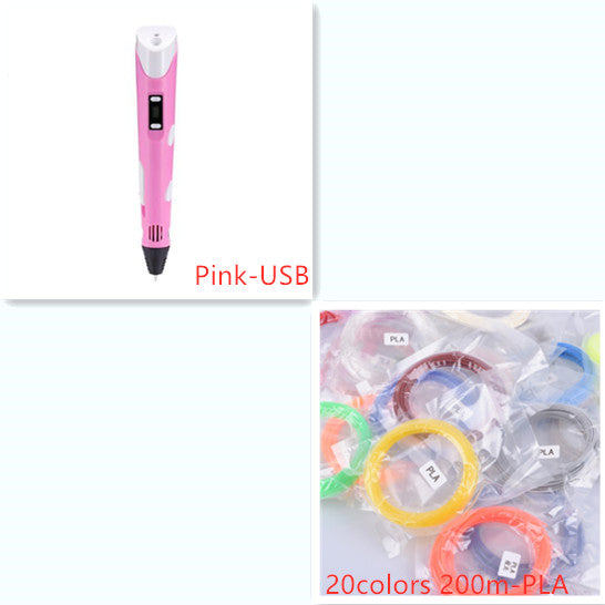 3D print pen 3D pen, graffiti 3D stereoscopic paintbrush children puzzle painting toys