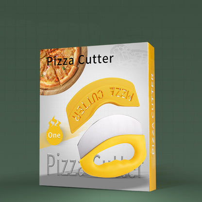 Stainless Steel Pizza Cutter With Protective Cover Kitchen Gadgets