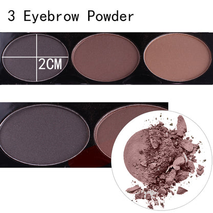 3 Color Eyeshadow blush eyebrow makeup