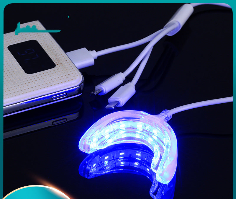 Smart LED Teeth Whitening Portable USB Charging Led Blue Light Dental Whitening Instrument Teeth Whitening Device Equipment