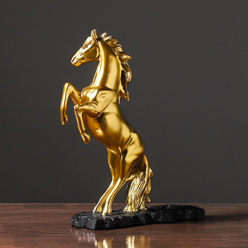 Golden Horse Wine Rack Fashion