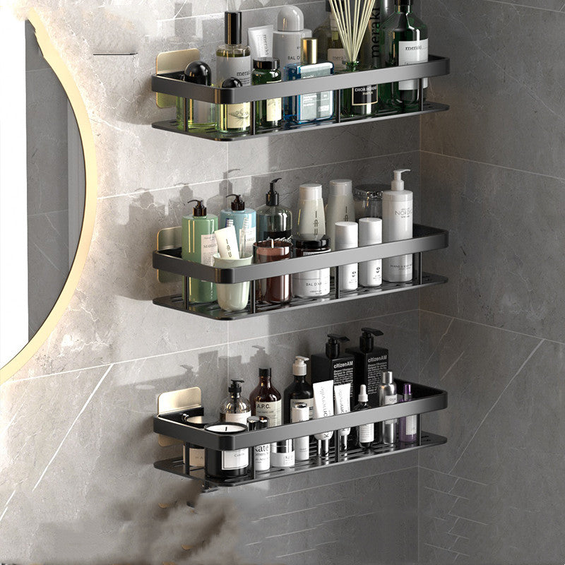 Perforation-free Wall-mounted Bathroom Shelf For Bathroom Storage