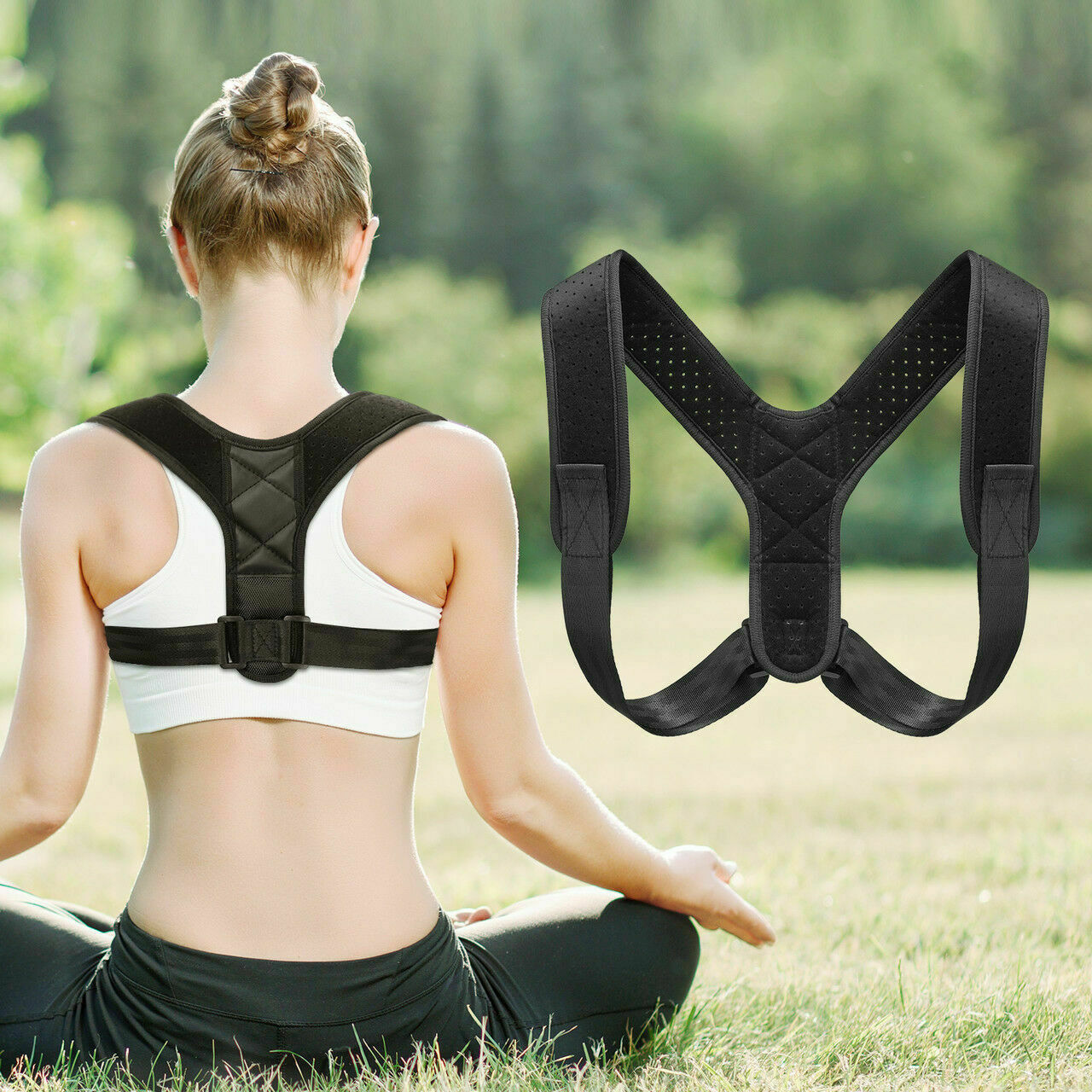 Posture Corrector Men Women Upper Back Pain Support Straightener