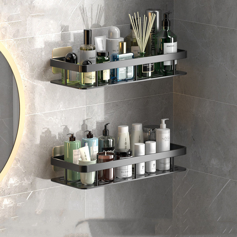 Perforation-free Wall-mounted Bathroom Shelf For Bathroom Storage