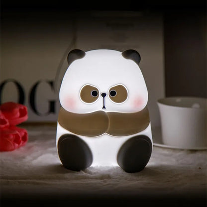 Creative Fashion Panda-shaped Lamp Silicone Night Light Home Decor