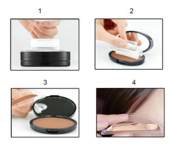 Eyebrow Powder Stamp, Professional Makeup Waterproof Eye Brow Stamp