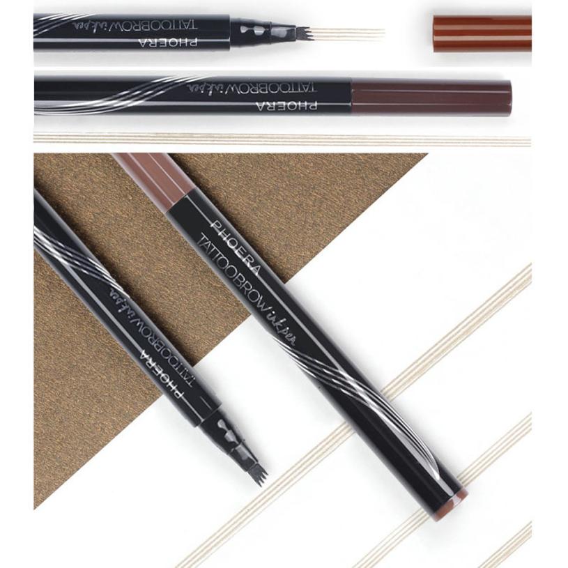 New Long Lasting Ultra-Fine Four-Comb Eyebrow Pencil