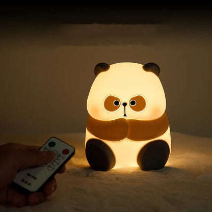 Creative Fashion Panda-shaped Lamp Silicone Night Light Home Decor