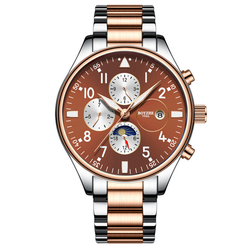 Automatic mechanical watch steel belt