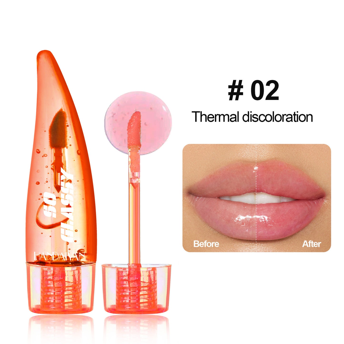 Color-changing Lip Gloss Pearlescent Mirror Glass Transparent