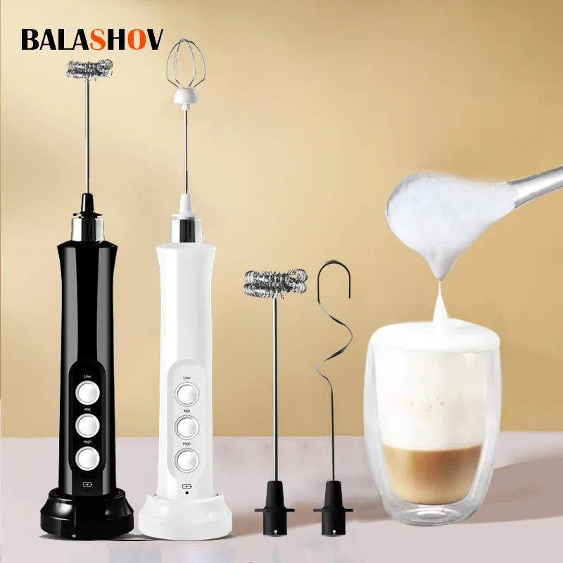 3 In 1 Portable Electric Milk Frother Foam Maker