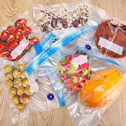 Vacuum Zipper Bags Reusable Food Storage Bags Vacuum Bag For Handheld Vacuum Sealer BPA Free 5pcs Or 10pcs /lot