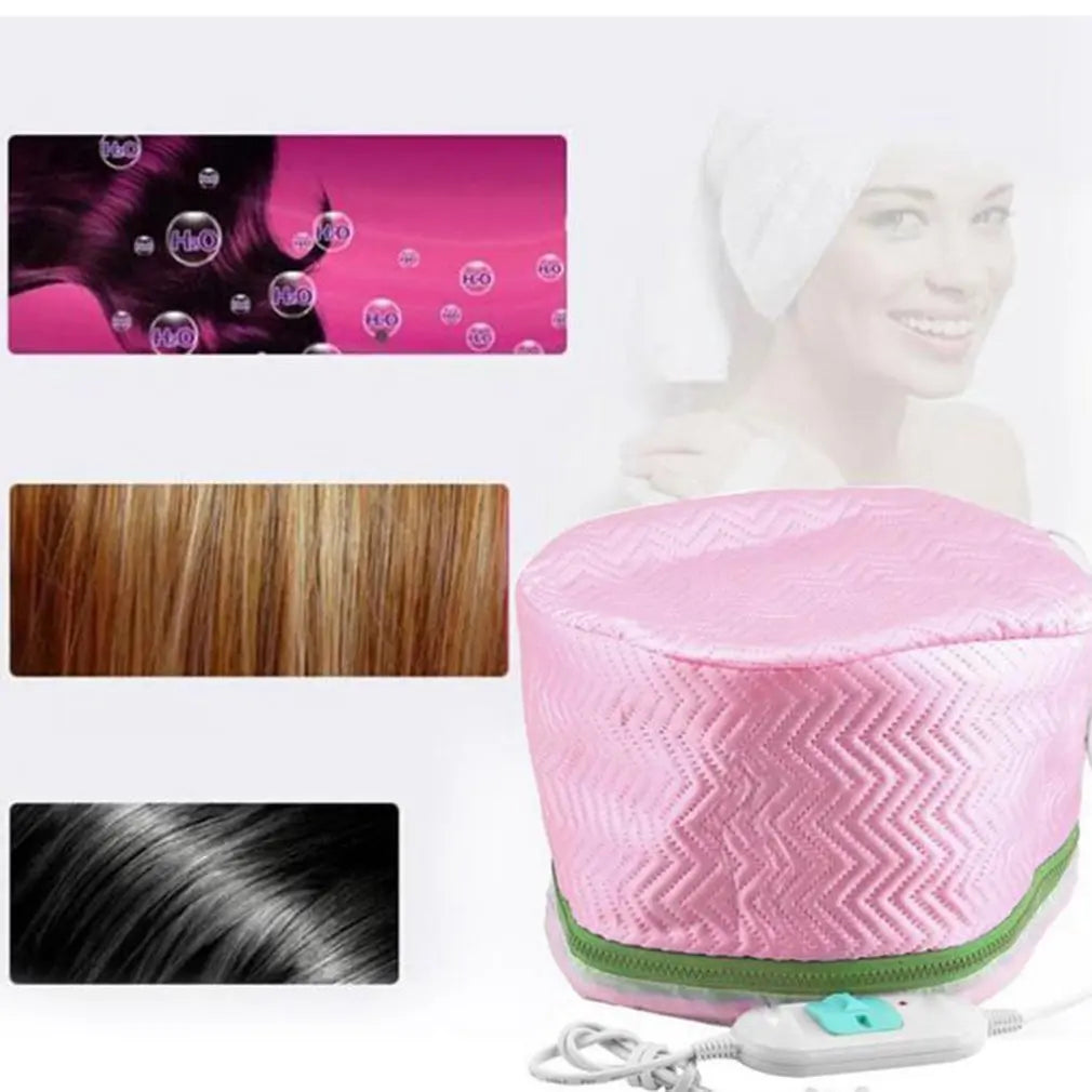 Electric Hair Cap Hat Salon Spa Steamer Hair Thermal Treatment Nourishing Hair Mask Baking Oil Cap Hair Dryers Heat Hat