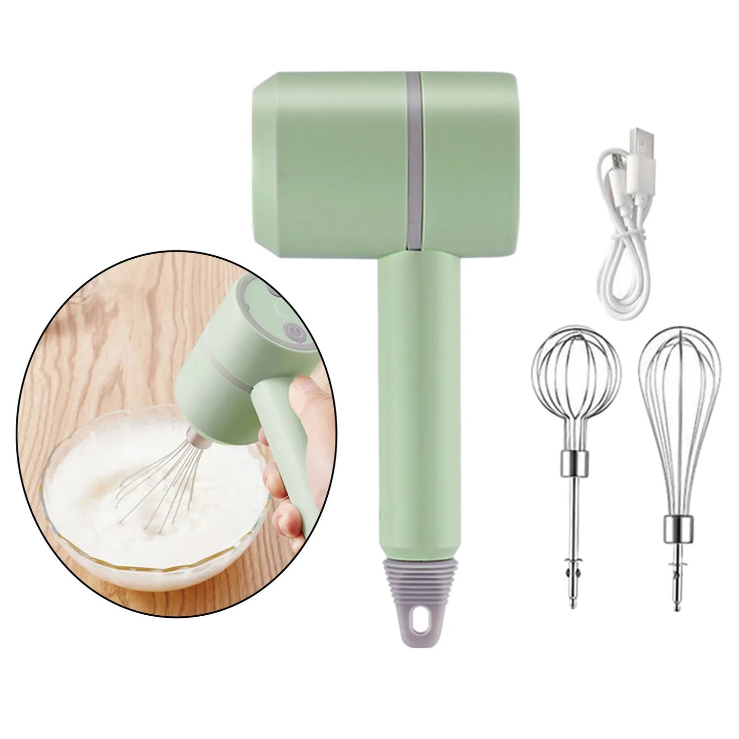 Electric Hand Mixer Lightweight High Power Kitchen Egg Beater Foamer Cake Mixer