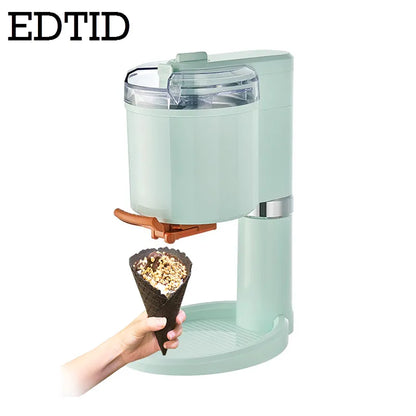 DIY Household Ice Cream Maker Electric Slush Icecream Sundae Making Machine Automatic Fruit-flavored Ice-cream Cone Smoothie EU