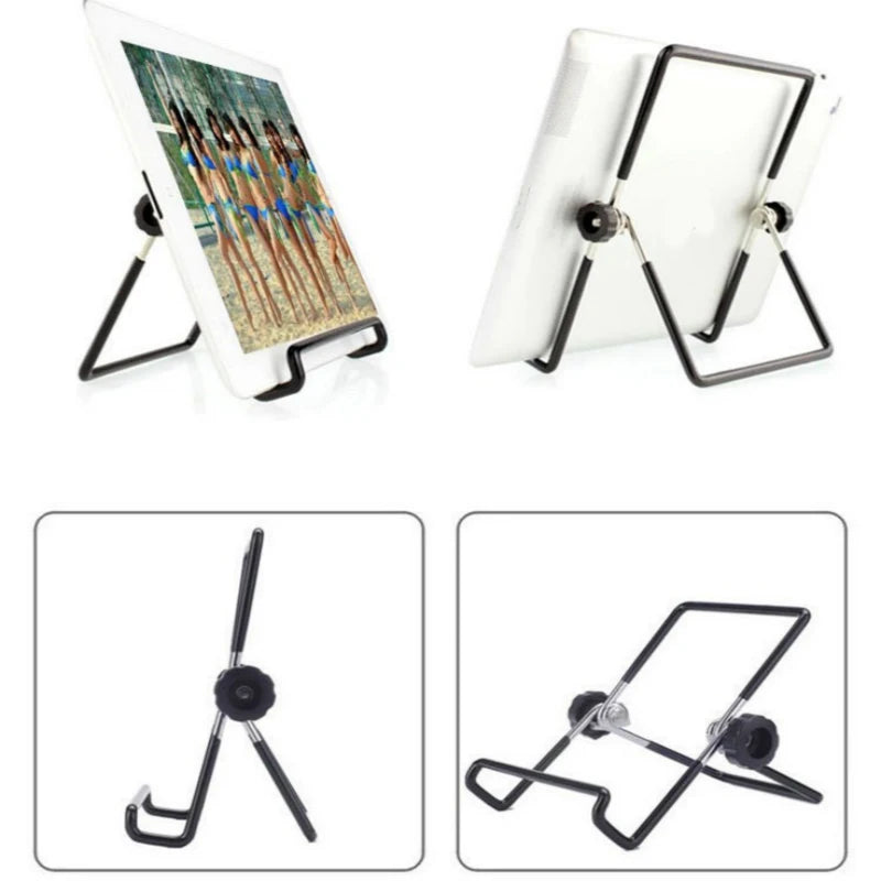 Desktop Metal Steel Multi-angle Non-slip Portable Foldable Adjustable Stand Holder Tablet Stand Holder