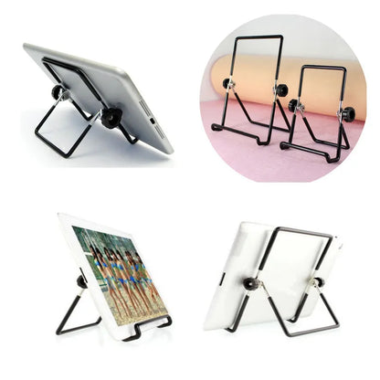 Desktop Metal Steel Multi-angle Non-slip Portable Foldable Adjustable Stand Holder Tablet Stand Holder