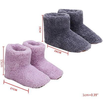 2023 New Winter Washable USB Electric Foot Warmer Shoes With 1PCS 1.5m 2.0 Interface Cable