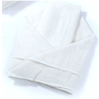 Free Shipping 4pcs/lot white color Super absorbent bamboo gauze muslin prefold cloth diaper,  Breathable Bamboo Muslin Diaper