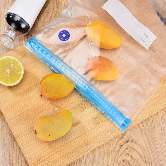 Vacuum Zipper Bags Reusable Food Storage Bags Vacuum Bag For Handheld Vacuum Sealer BPA Free 5pcs Or 10pcs /lot