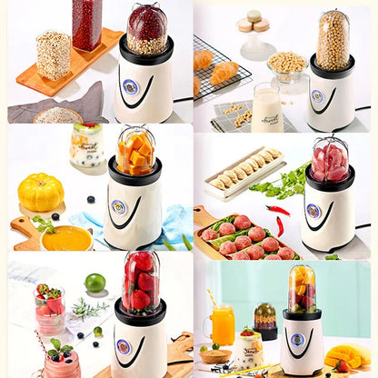 220V Electric Juicer Mini Multifunctional Meat Grinder Automatic Milkshake Blender Powder Grinder With 2 Cups EU/AU/UK/US