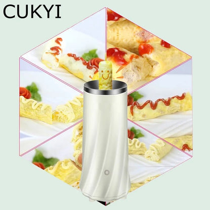 CUKYI Electric Mini Egg Roll Maker Egg