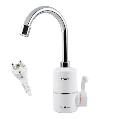 ATWFS Electric Heater Water Heater Instant Hot Water Kitchen Faucet Instant Electric Water Faucet Heating 3000W EU Plug