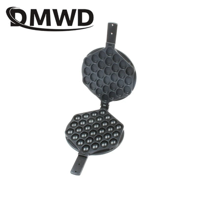 DMWD Commercial Hongkong Eggs Bubble Waffle Machine Mould Eggettes Roller Baking Pan Iron Eggettes Mold Muffin Non-stick Plate