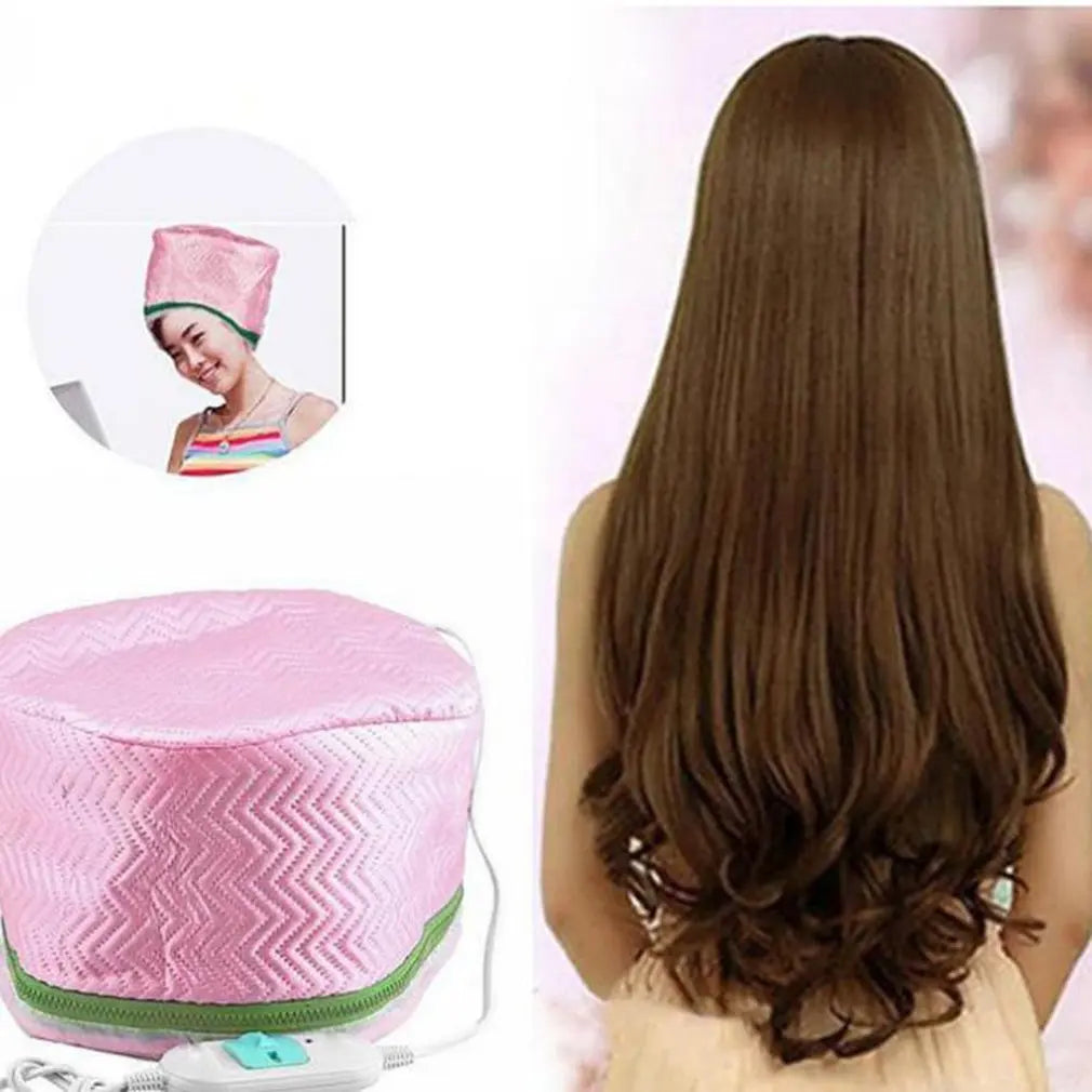 Electric Hair Cap Hat Salon Spa Steamer Hair Thermal Treatment Nourishing Hair Mask Baking Oil Cap Hair Dryers Heat Hat