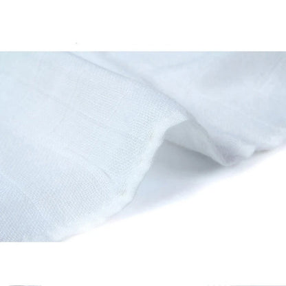 Free Shipping 4pcs/lot white color Super absorbent bamboo gauze muslin prefold cloth diaper,  Breathable Bamboo Muslin Diaper