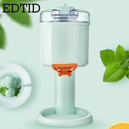 DIY Household Ice Cream Maker Electric Slush Icecream Sundae Making Machine Automatic Fruit-flavored Ice-cream Cone Smoothie EU