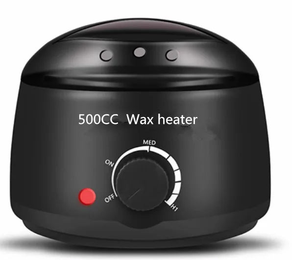 Electric 500cc   wax warmer  Hair Removal Wax- Heater Wax Beans 10pcs Wood Stickers Sets Waxing Kit cera depilator