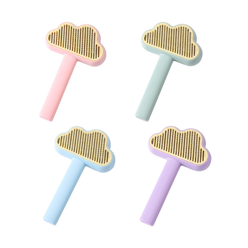 New Cloud Pet Comb Cat Comb Pet Brushing Pet Self-cleaning Needle Comb Pet Hair Remover Pet Comb Batch