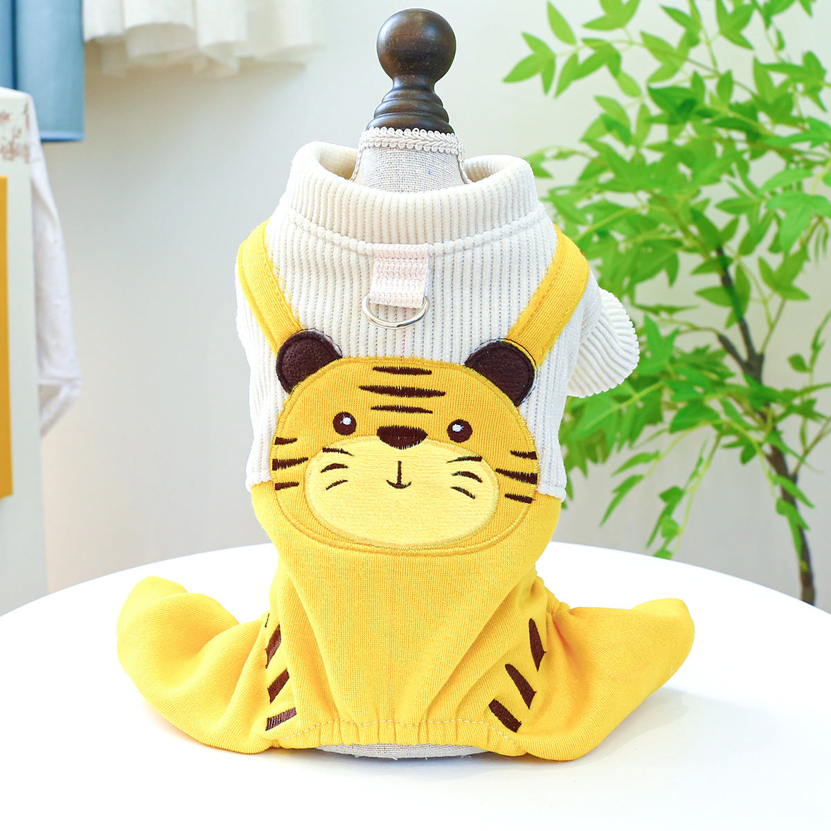 Pet Dog Clothes Corduroy Cute Suspender Pants