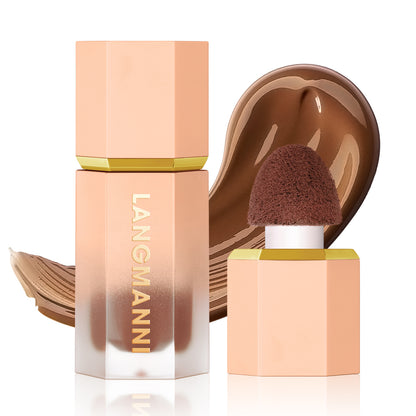 Cross-border Langmanni Three-color Liquid Repair Face Three-dimensional Deepening Contour Side Shadow Repair Makeup