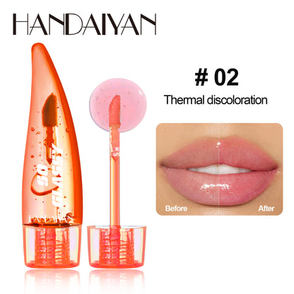 Color-changing Lip Gloss Pearlescent Mirror Glass Transparent