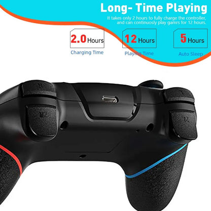 DATA FROG Wireless Controller Compatible-Nintendo Switch Adjustable Turbo with 6-Axis Vibration Gamepad For PC/NS Lite Console