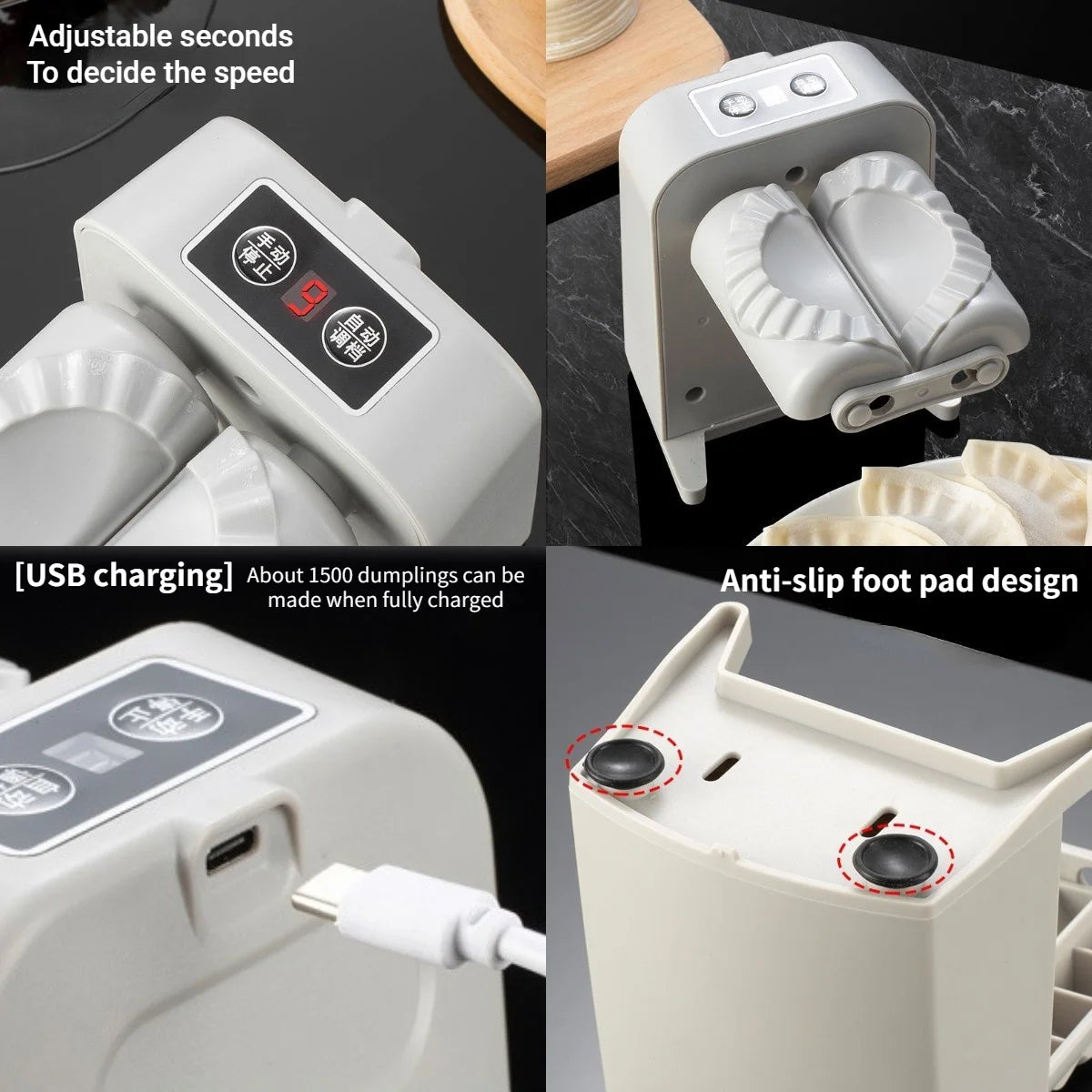 Automatic Electric Dumpling Maker Machine Dumpling Mould Pressing Dumpling Skin Mould Automatic Accessories Kitchen Tool