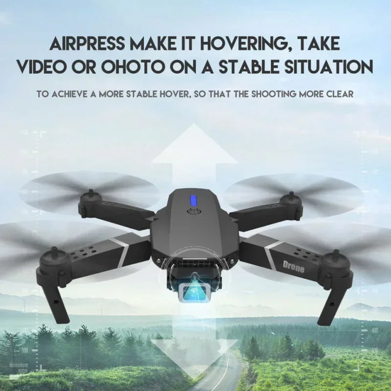 Rc Foldable Mini Dron E88 Pro Drone 4K Dual Camera Vr 3D Mode 15 Minutes Flying Battery Long Range Fpv