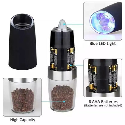 Electric Gravity Salt And Pepper Grinder