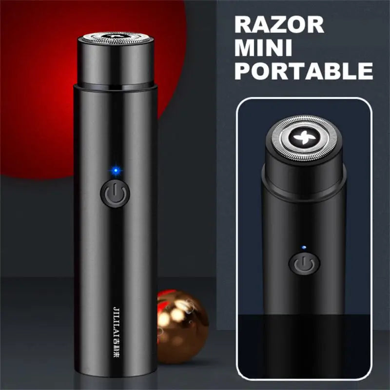 Electric Razor Beard Shavers Rechargeable Grooming Rotary Shaver For Men Portable Travel Electric Shaver Washable Electric Razor